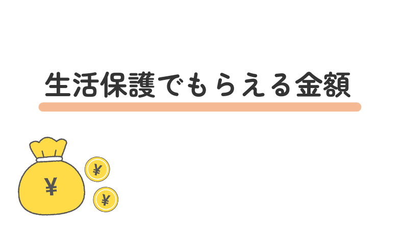 「生活保護でもらえる金額」という画像
